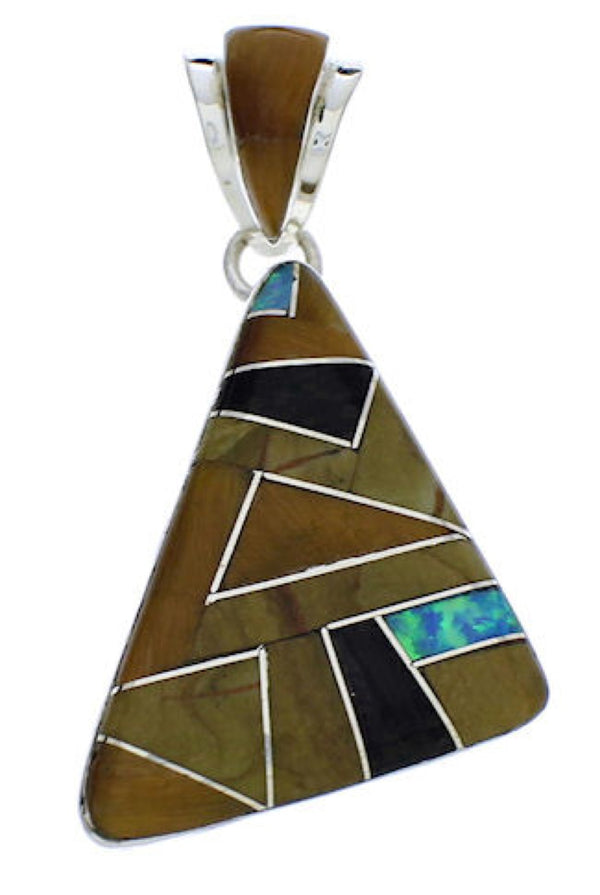 Multicolor Sterling Silver Pendant PX23823